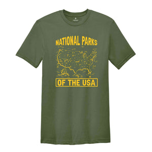 National Parks Of The USA Shirt, National Parks Shirt, National Park Vintage Shirt, USA National Parks Shirt, Save National Parks Shirt