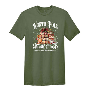 North Pole Book Club Shirt, Bookworm Christmas Shirt, Book Lover Christmas, Librarian Christmas, Bookish Shirt, Bookworm Gift