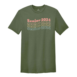 Vintage Senior 2024 T-shirt, Graduation 2024 Shirt, Senior Shirt, Graduation Shirt, Class of 2024, Unisex T-shirt