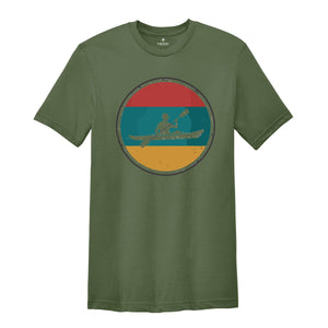 Retro Kayak T-Shirt, Gift for Kayaker, Canoe Shirt, Adventure Shirt, Canoeing Kayaking Shirts, Nature Lovers Gift, Vintage Kayak Shirt Men