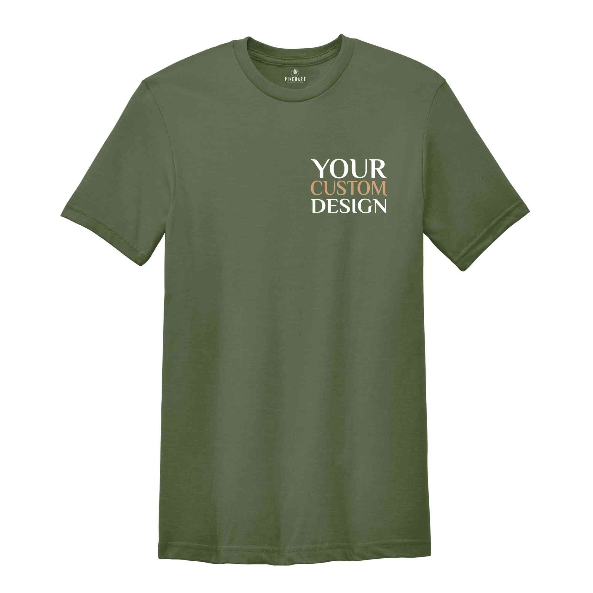 Personalized Gifts Custom Logo Shirt, Custom Shirt, Gifts for Friends, Custom Couple Shirt, Your Custom Text, Front and Back Shirt