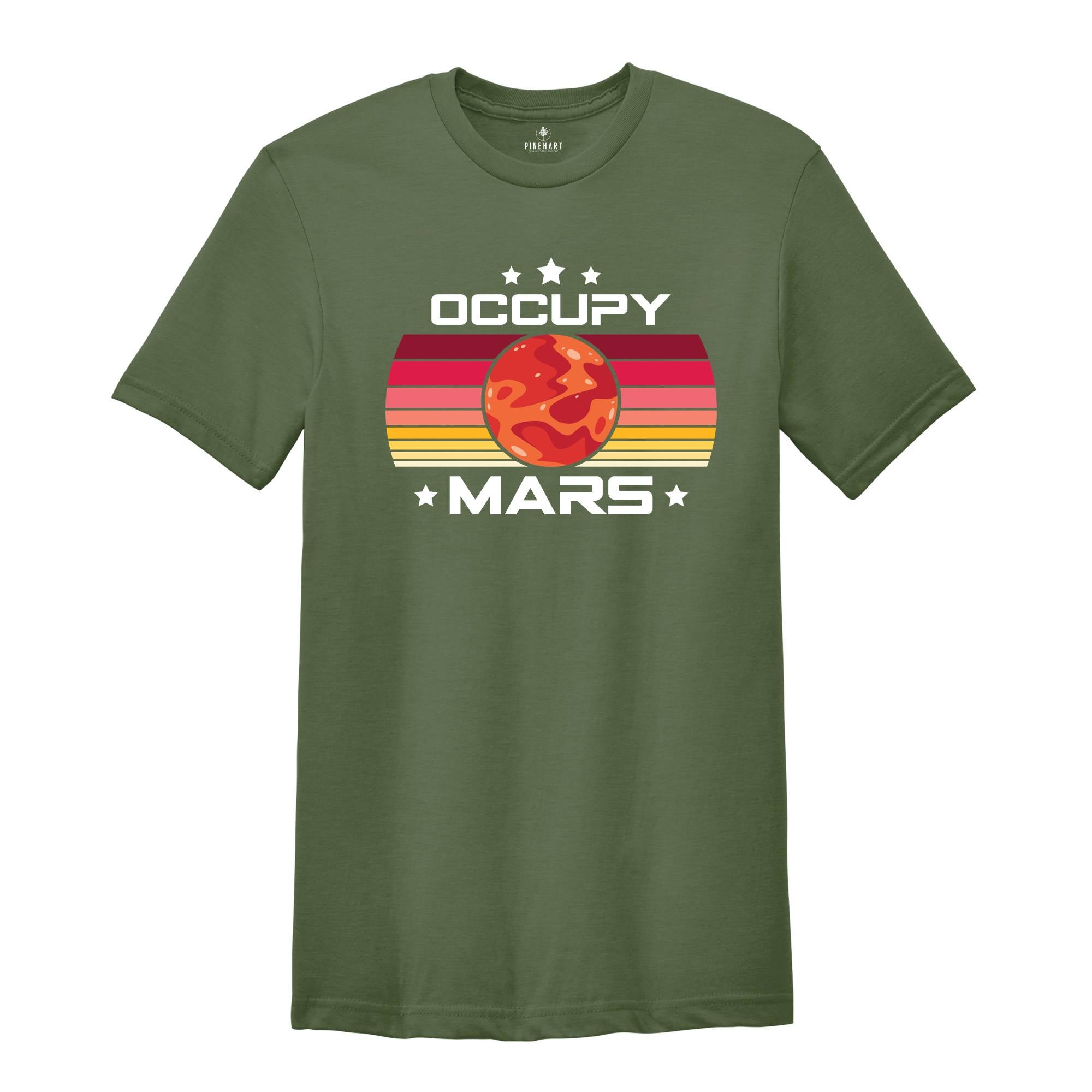 Occupy Mars Shirt, Mars Colony T-Shirt, Funny Mars Colonization Tee, Space Lover T-Shirt, Astronomy Lover Kid Tee