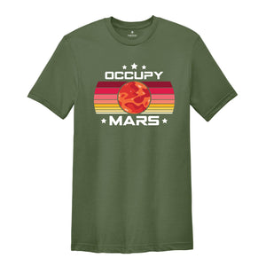 Occupy Mars Shirt, Mars Colony T-Shirt, Funny Mars Colonization Tee, Space Lover T-Shirt, Astronomy Lover Kid Tee