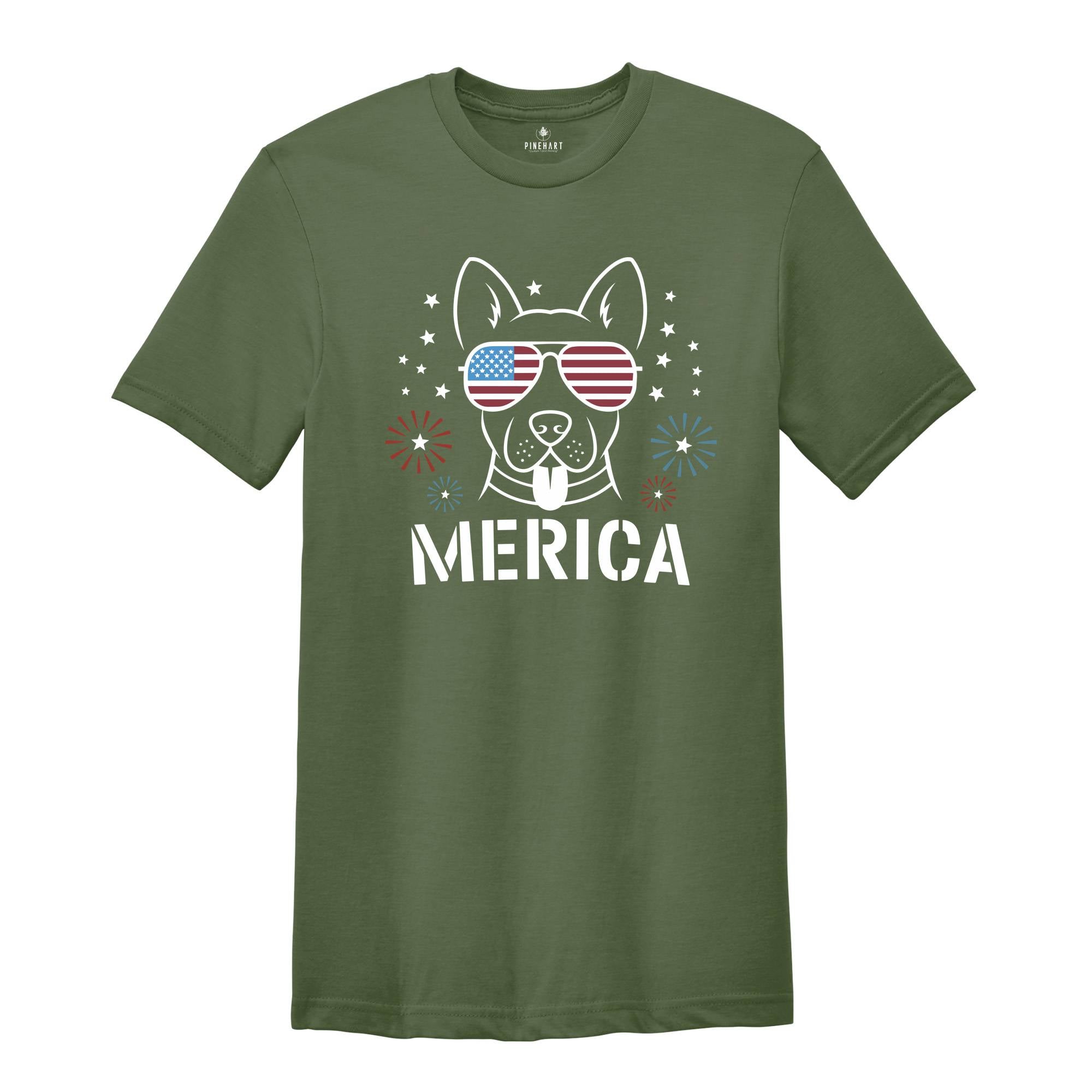 Merica Shirt, American Flag Shirt, Country Shirt, Election 2024 Shirt, Trump 2024 Shirt, American Shirt. Cute Dog Shirt