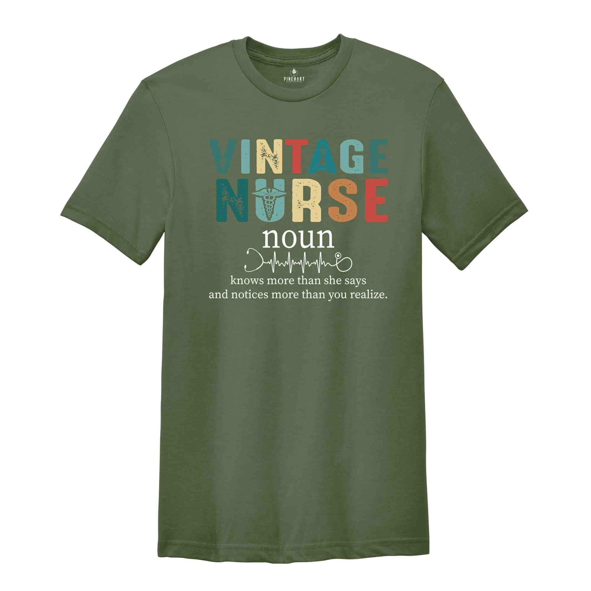 Vintage Nurse Definition T-Shirt, Nurse Shirt, RN Shirts, Nurse Funny Shirt, Vintage Nurse Shirt, Gifts For Nurses