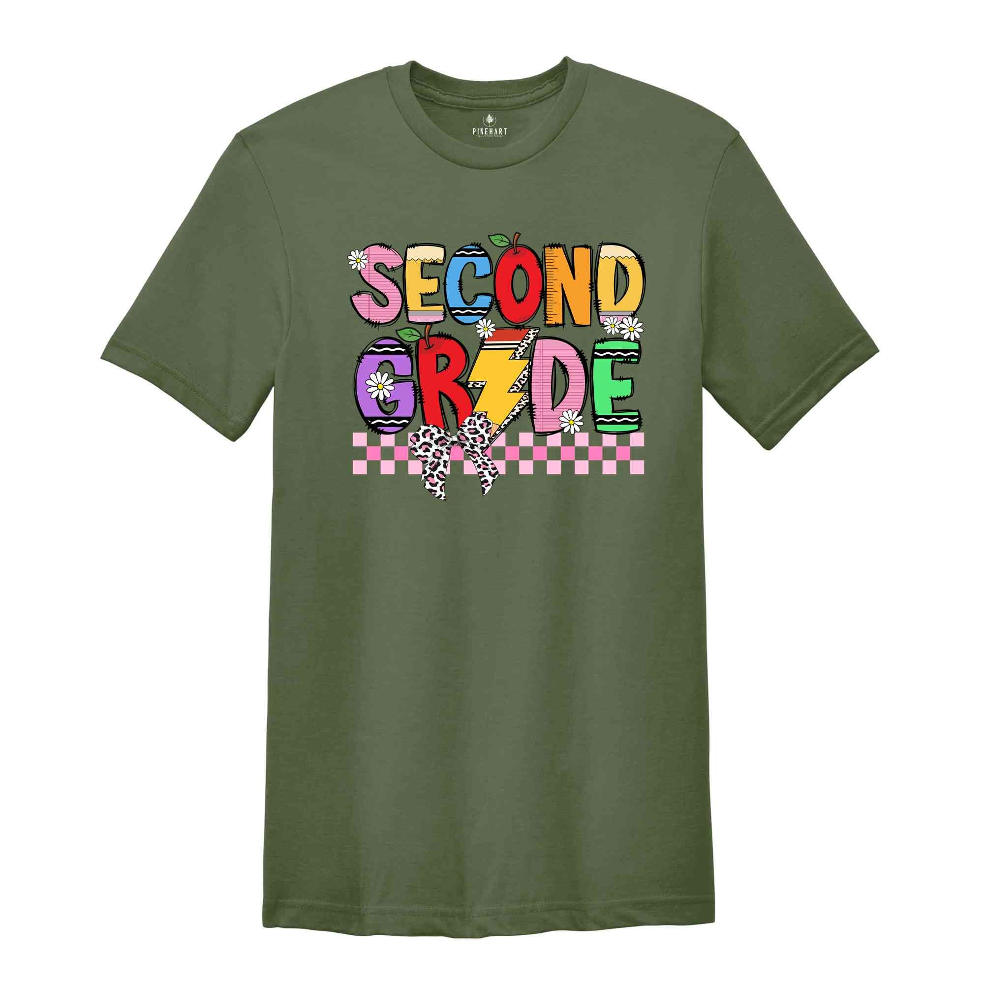 Hello Second Grade Shirt, 2nd Grade Shirt, Back To School Shirt, Second Grade Gift, Second Day Of School Shirt, Second Grade Teacher Shirt