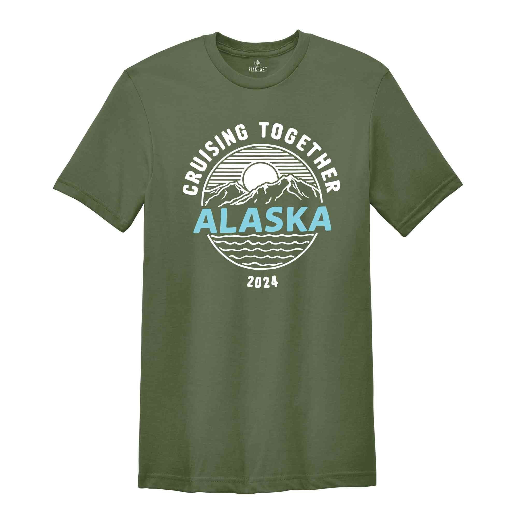 Family Cruising Together Alaska Shirt, Nautical Matching Shirt, Summer Vacation Shirt, Family Cruise Shirt, Cruise Crew Shirt, Vacay Tee