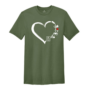 I Love Vision Therapy Shirt, Optometry Heart Shirt, Optician Gift, Vision Therapist T-Shirt, Ophthalmology Gift