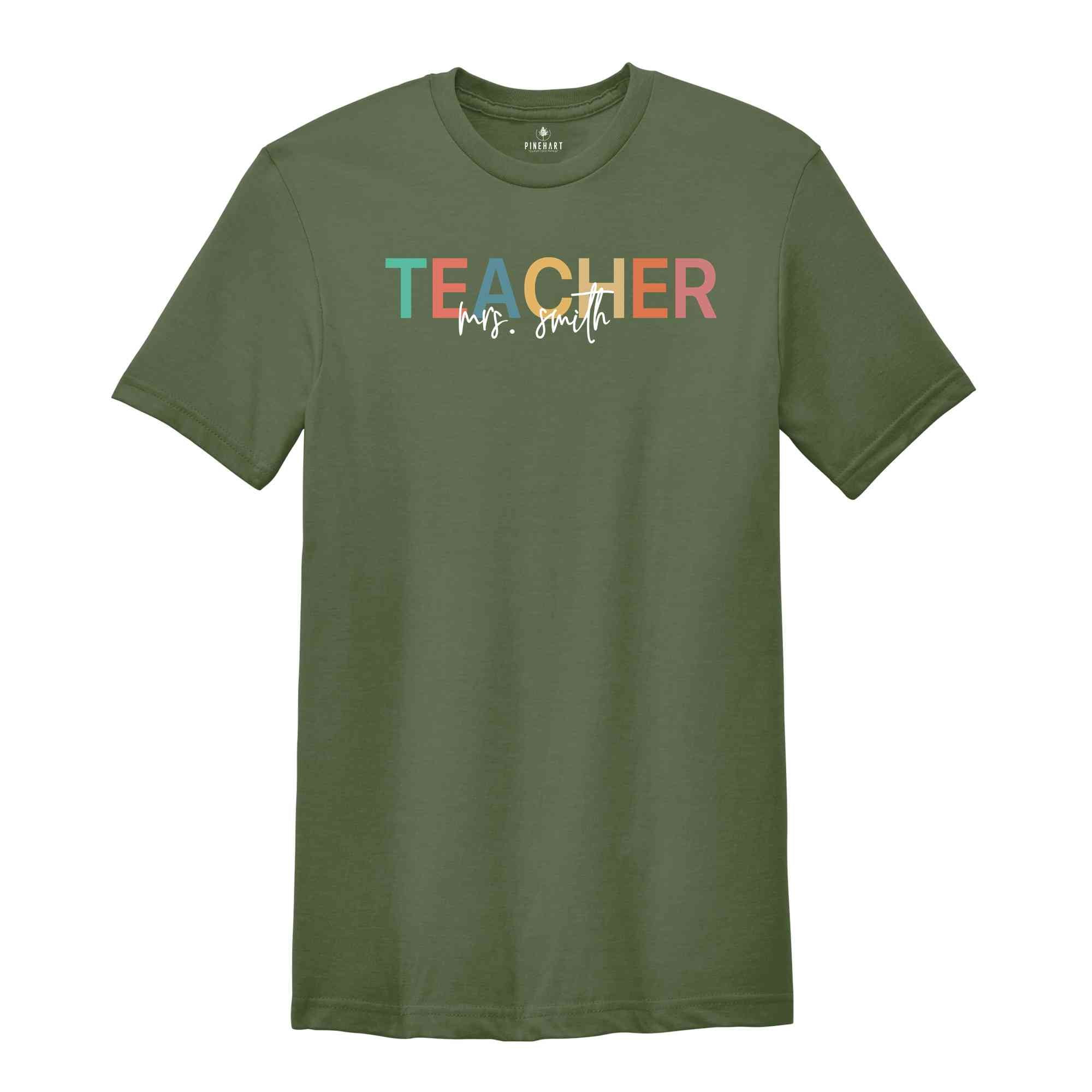 Custom Teacher Shirt, Teacher's Day Gift, Teacher Appreciation Shirt , Best Teacher Shirt , Back To School Shirts, Custom Name Shirts