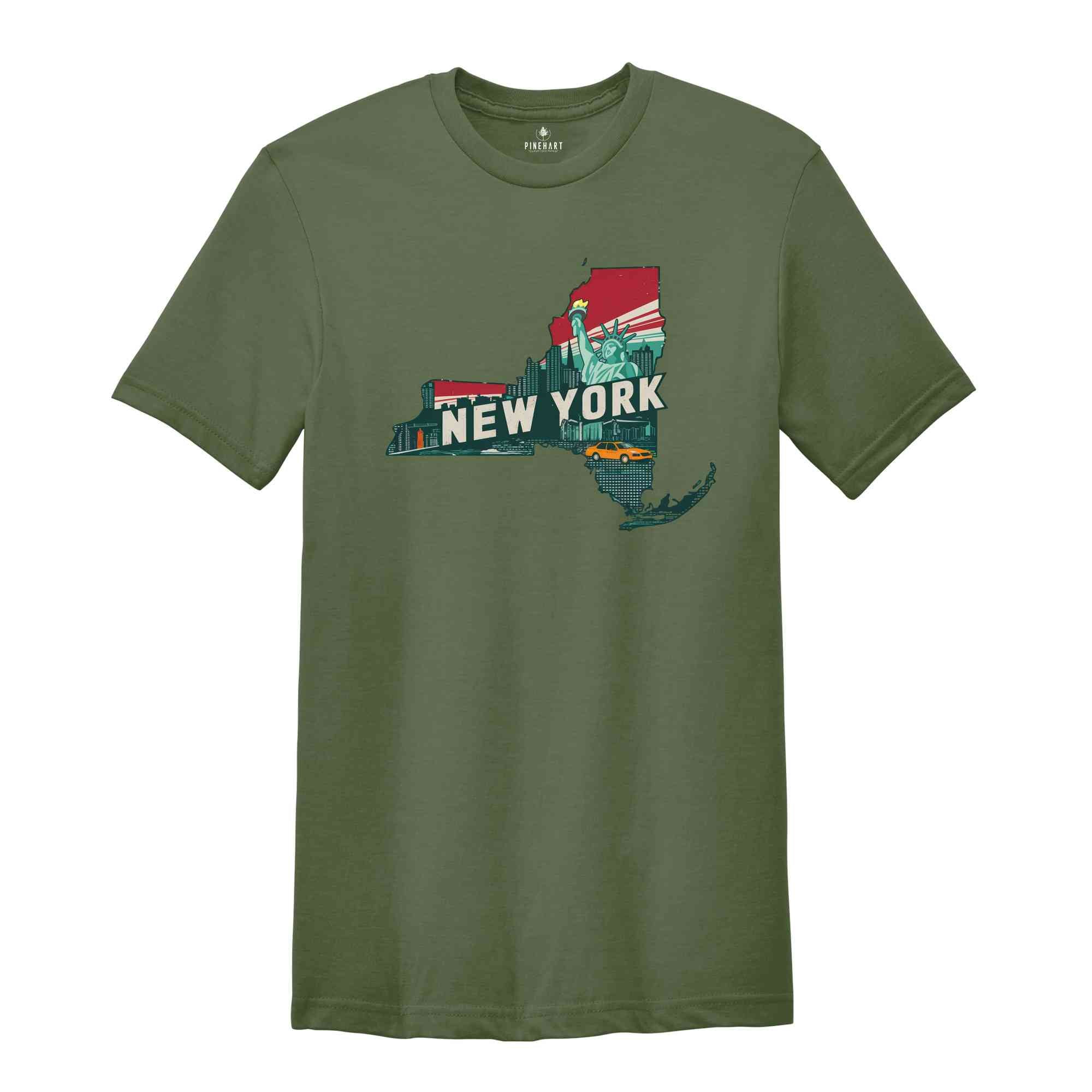 Retro State Of New York Shirt, State Of New York Shirt, State Shirt, New York Shirt, New York Lover Shirt, Family Trip Shirt, Travel Shirt