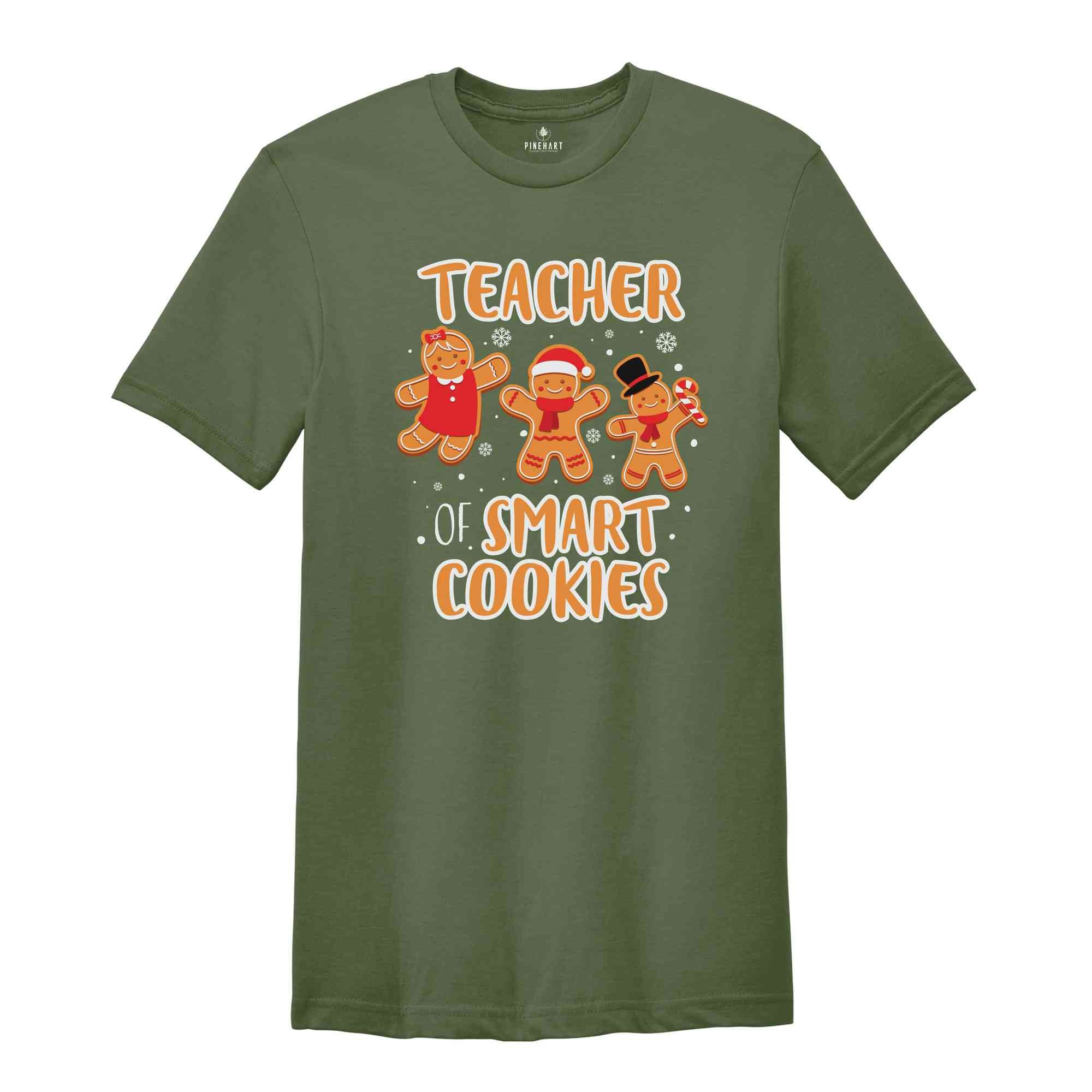 Teacher of Smart Cookies Shirt, Teacher Christmas Shirt, Ginger Cookie Shirt, Gingerbread Shirt, Teacher Life Shirt