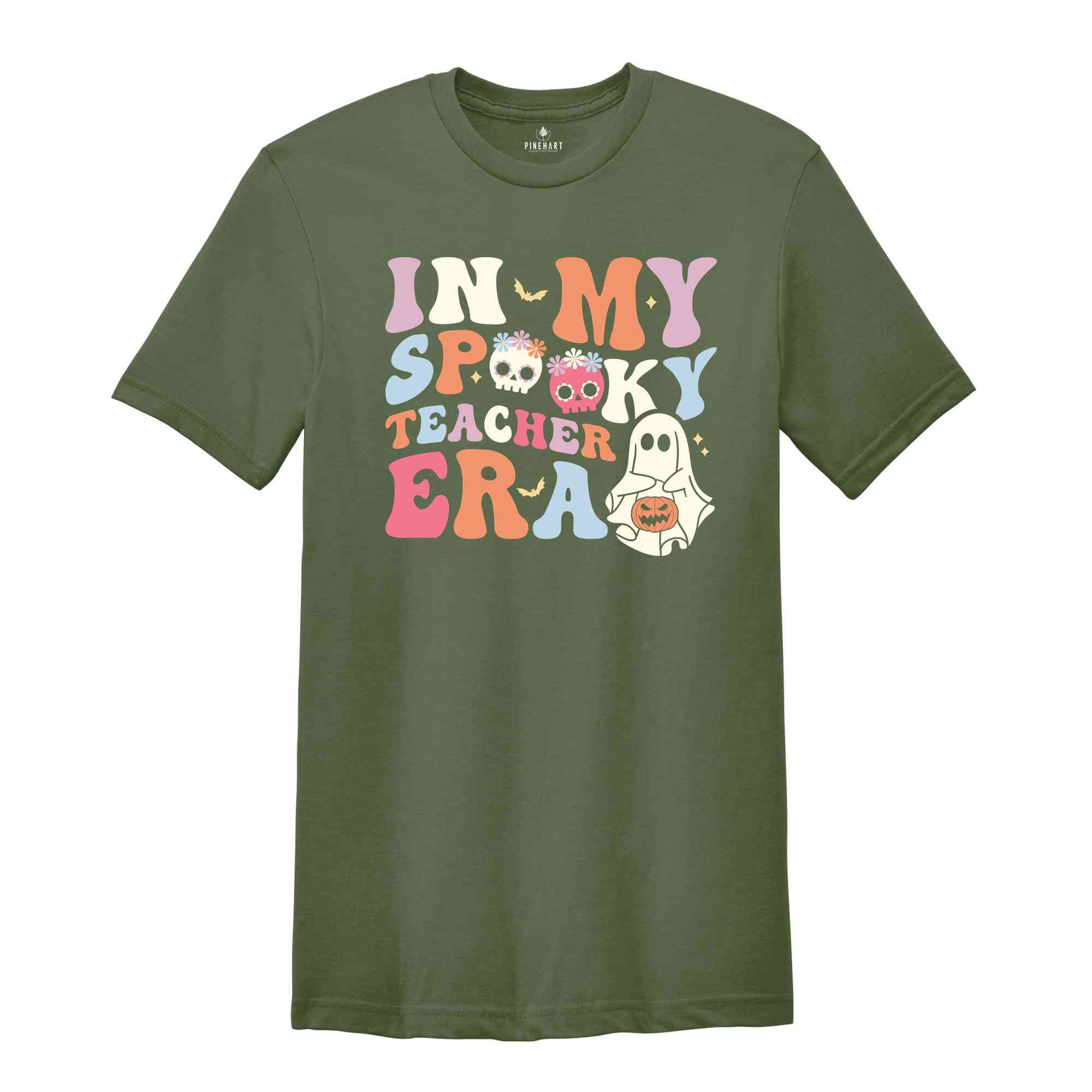 In My Spooky Teacher Era Shirt, Spooky Vibes Shirt, Halloween Gift For Teacher, Stay Spooky Shirt Gift For Teacher, Teacher Shirt