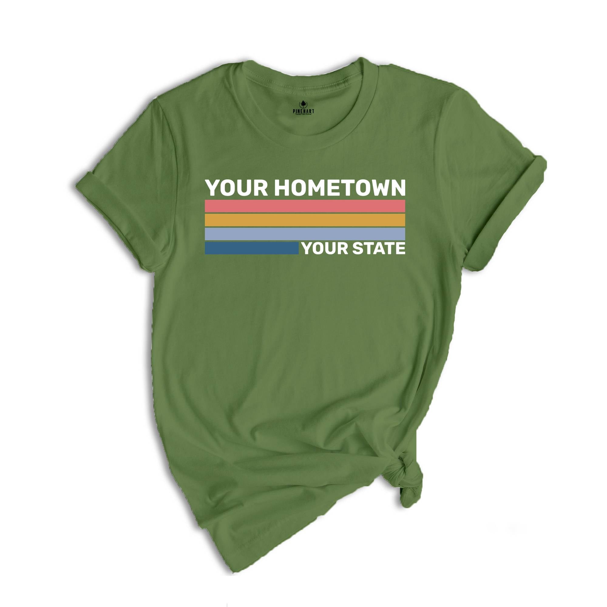 Your Hometown Shirt, Your State Shirt, State Shirt, Vintage City Shirt, Custom Town Shirt, Personalized Retro City Shirt, Hometown Shirt