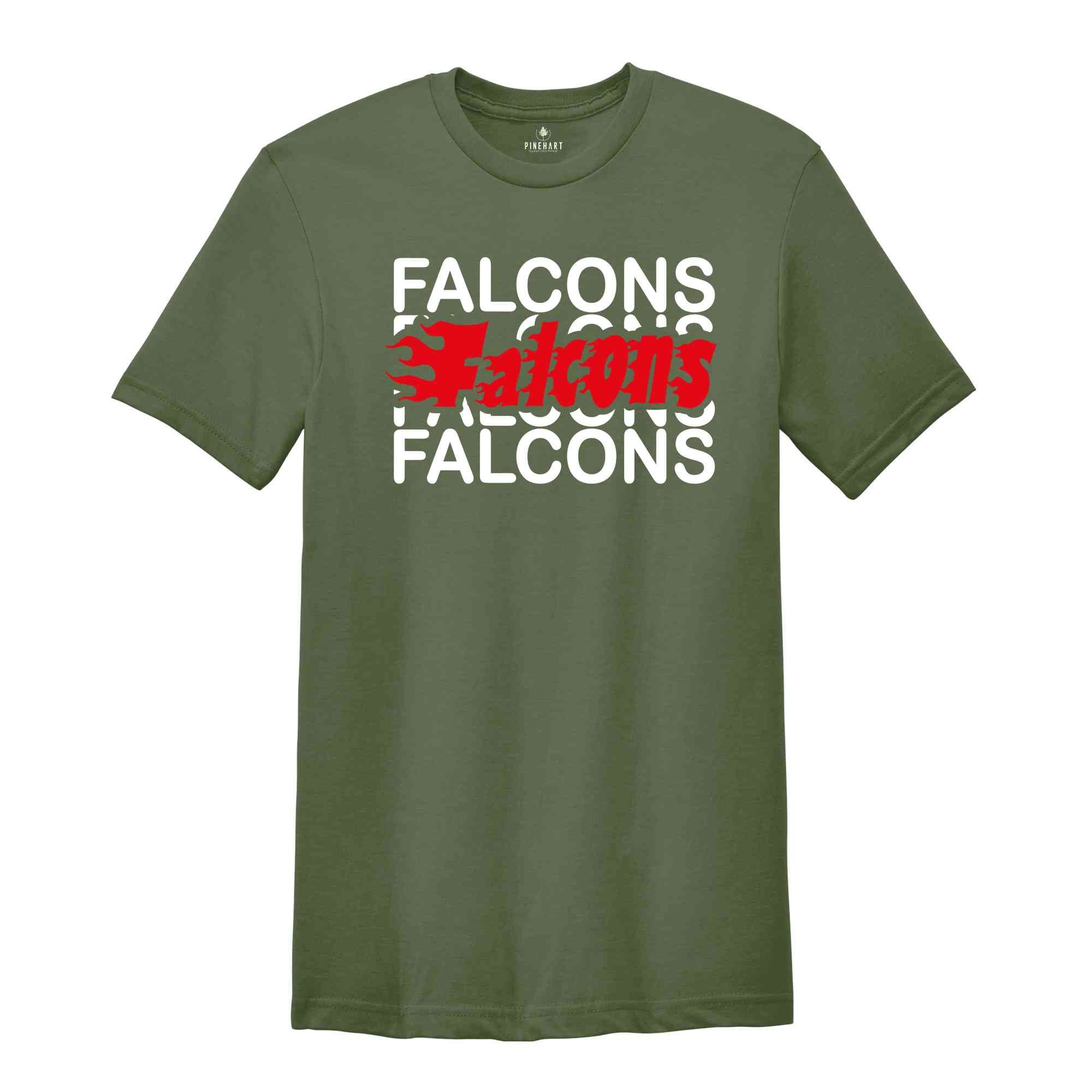 Falcons Team Shirt, Team Mascot Shirt, Falcons Team Spirit, Falcons Fan Shirt, Falcons School Shirt, Falcons School Spirit