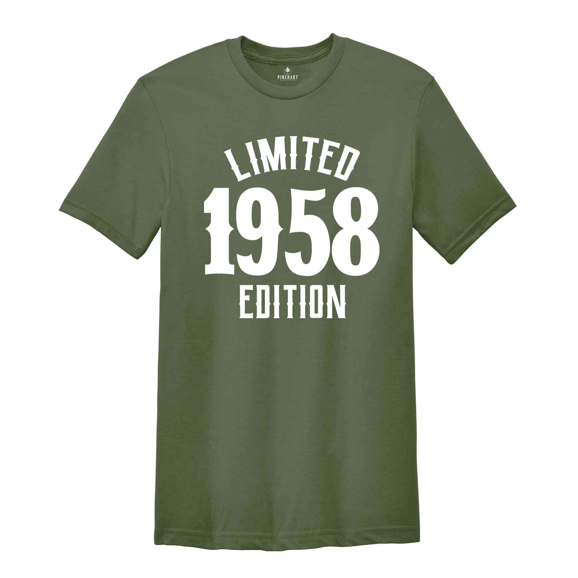 66th Birthday Shirt, Limited 1958 Edition Shirt, 66 Years Old Shirt, 66 Years Old Birthday Gift, 1958 Birthday Gift, 66th Birthday Party