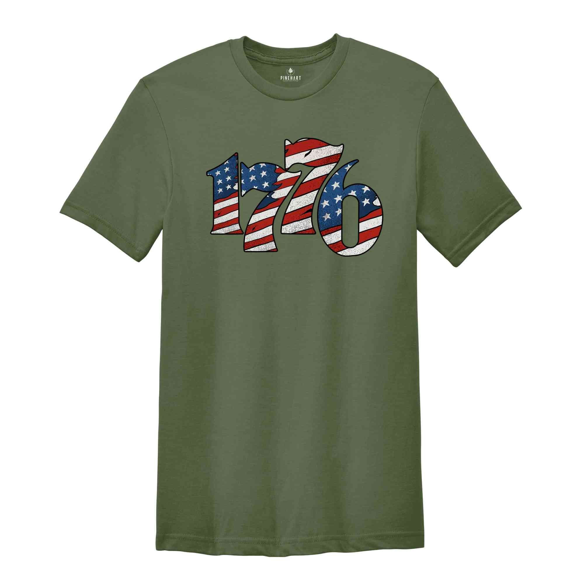 1776 Shirt, Independence Shirt, The Stars Shirt, T-Shirt, Veteran Shirt, American History 1776 Independence Day Shirt, Fourth of July