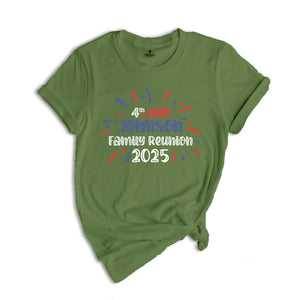 4th Of Custom Name Family Reunion Shirt, Custom 4th Of July Family Reunion Shirt, Independence Day Family Shirt, 4th Of July Family Shirt