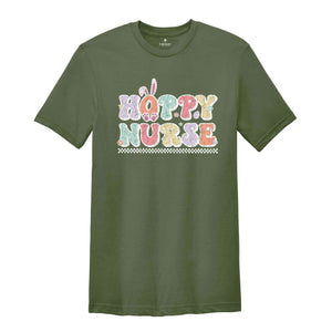 Hoppy Nurse Shirt, Nurse Easter Shirt, Nurse Life Shirt, Cute Easter Nurse Shirt, Easter Day Gift For Nurse, Registered Nurse, Nurse Mom Tee