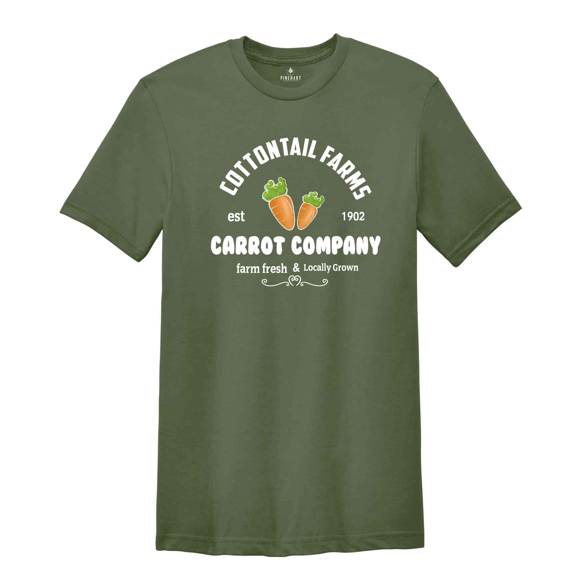 Cottontail Farms Carrot Company Shirt, Easter Day Shirt, Cute Easter Shirt, Funny Easter Shirt, Happy Easter Day, Easter Bunny Shirt