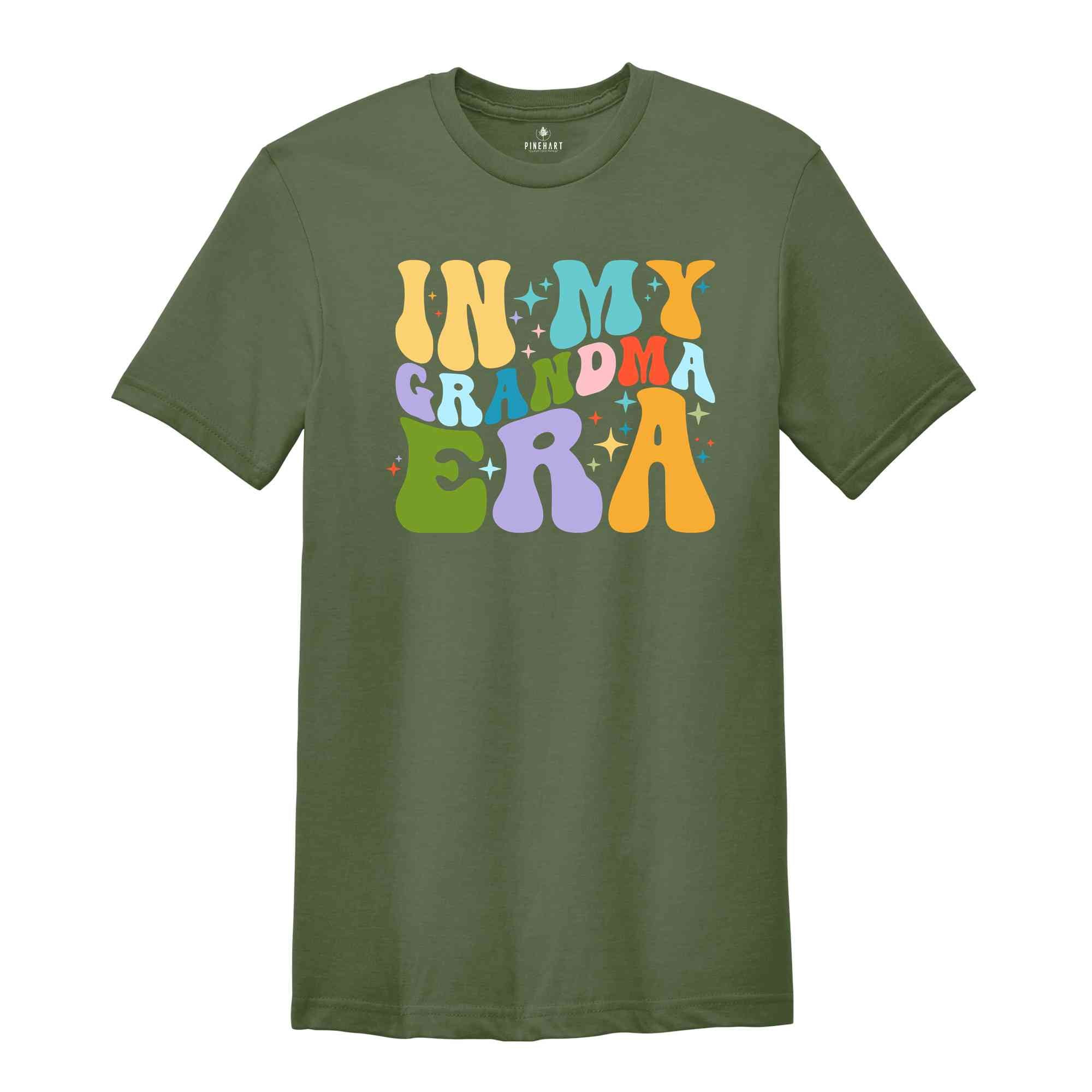 In My Grandma Era Shirt, Grandma Shirt, Gift For Grandma, Grandparents Shirt, Grandmother Birthday Shirt, Trendy Shirt, Grandmother Shirt