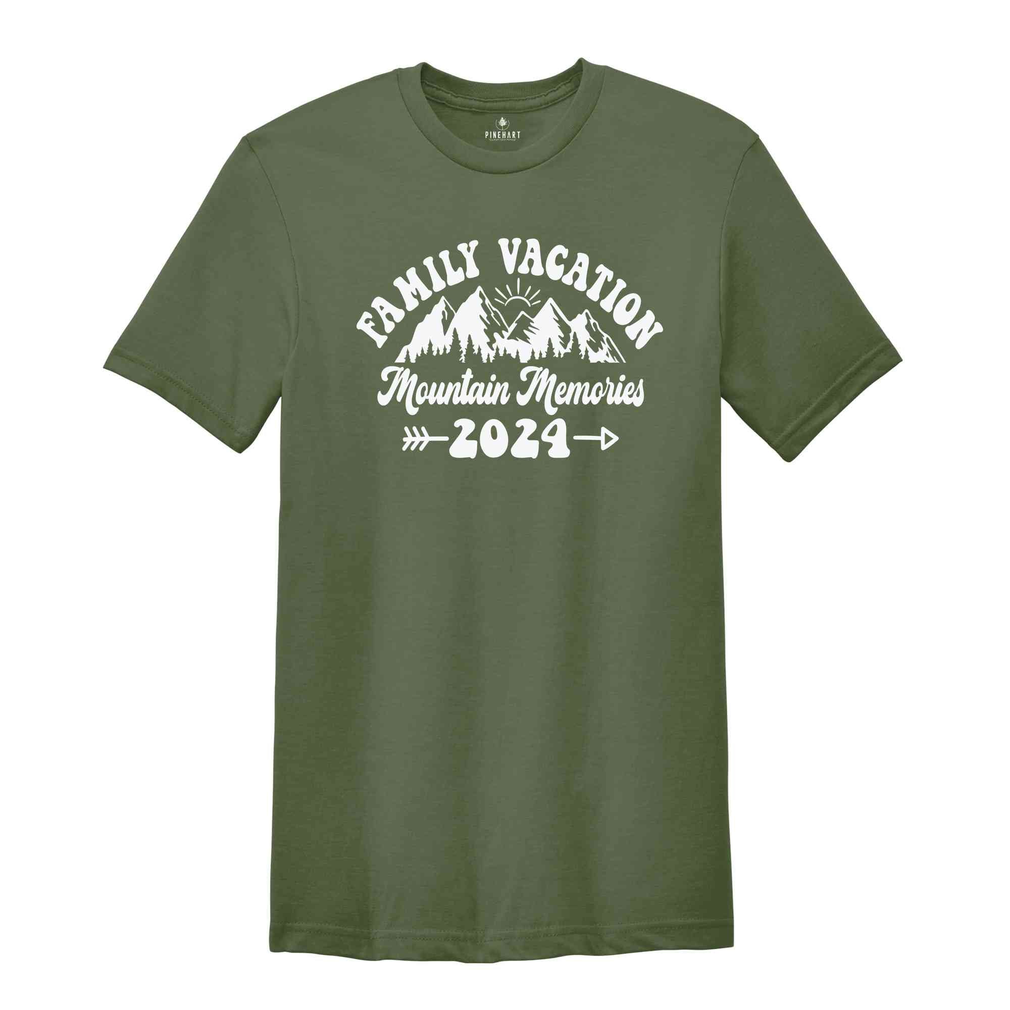 Family Vacation Mountain Memories Shirt, Family Trip Shirt, Hiking Shirt, Mountain Shirt, Nature Lover Shirt, Adventure Shirt, Summer Shirt