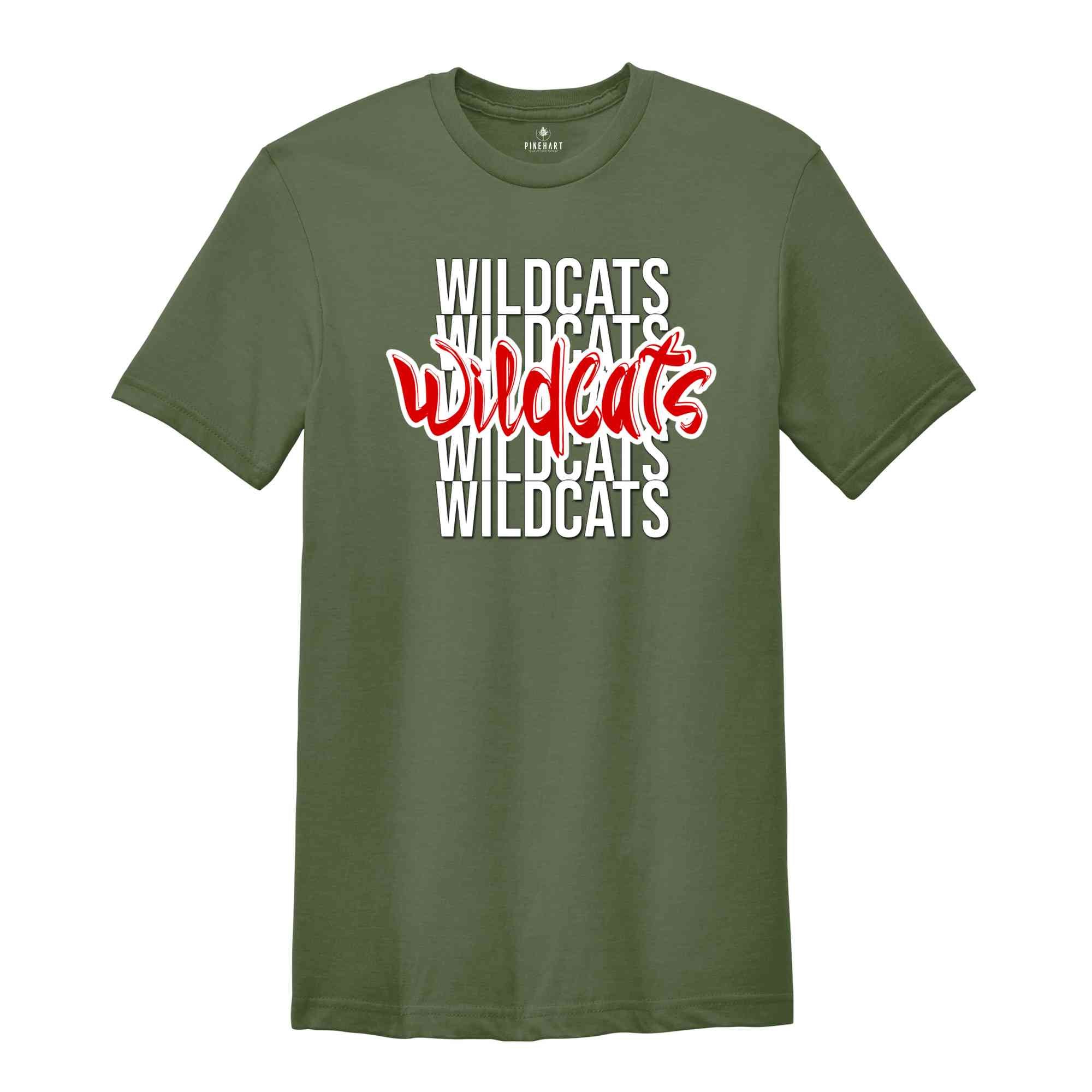 Team Mascot Shirt, Wildcats Team Shirt, Wildcats Football Shirt, Wildcats Fan Shirt, Wildcats School Shirt, Wildcats School Spirit