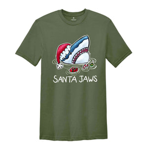 Santa Jaws Shirt, Christmas Shirts, Santa Claus Shirts, Christmas Gifts, Christmas Family Shirt, Christmas Vibe Tee