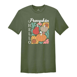 Hello Pumpkin Shirt, Autumn Shirt, Pumpkin Spice Shirt, Cozy Season Shirt, It's Fall Y'all, Pumpkin Season Shirt, Boho Fall Shirt