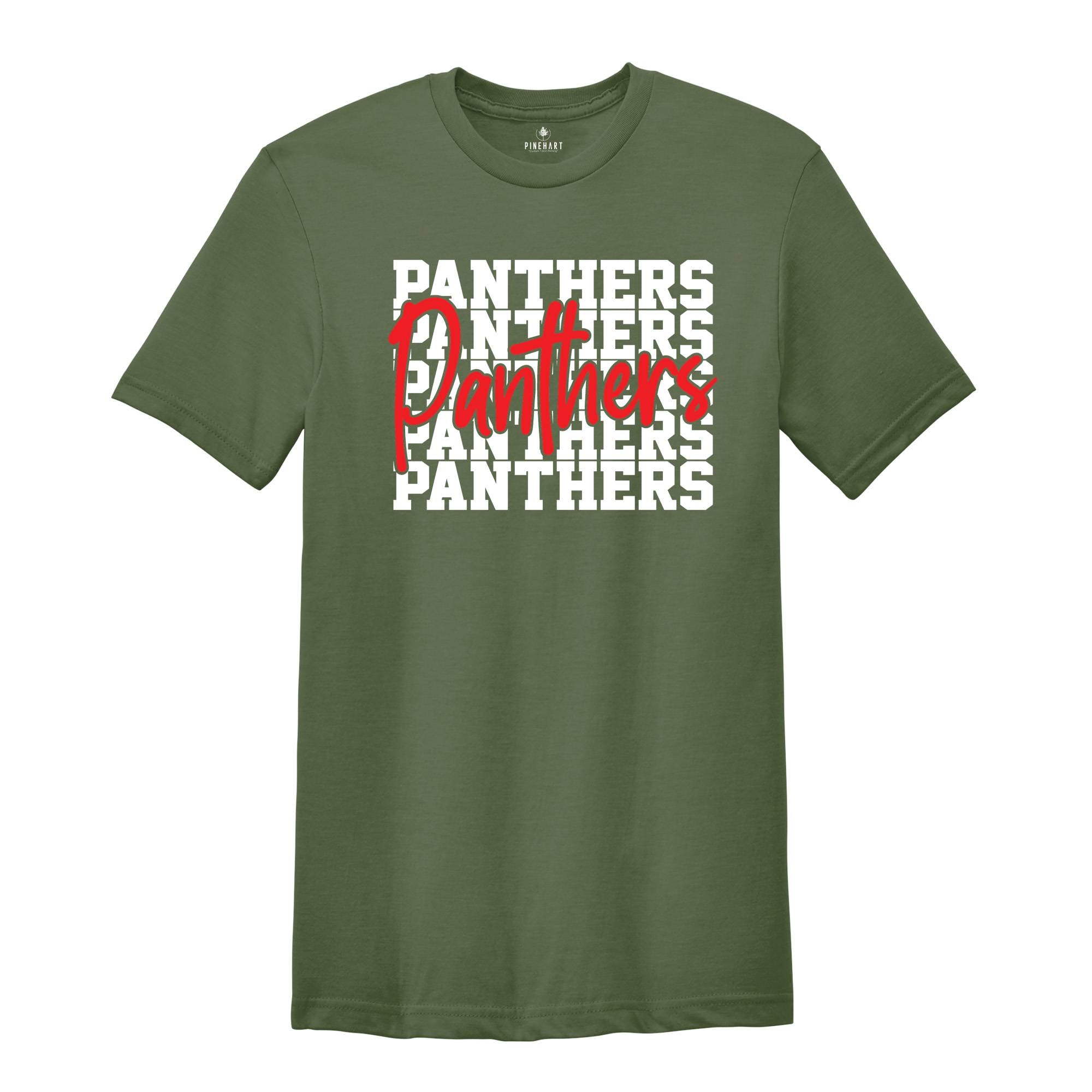 Team Mascot Back to School Shirt, Panthers Team, Panthers Team Spirit Shirt, Panthers Fan Shirt, Panthers School Shirt