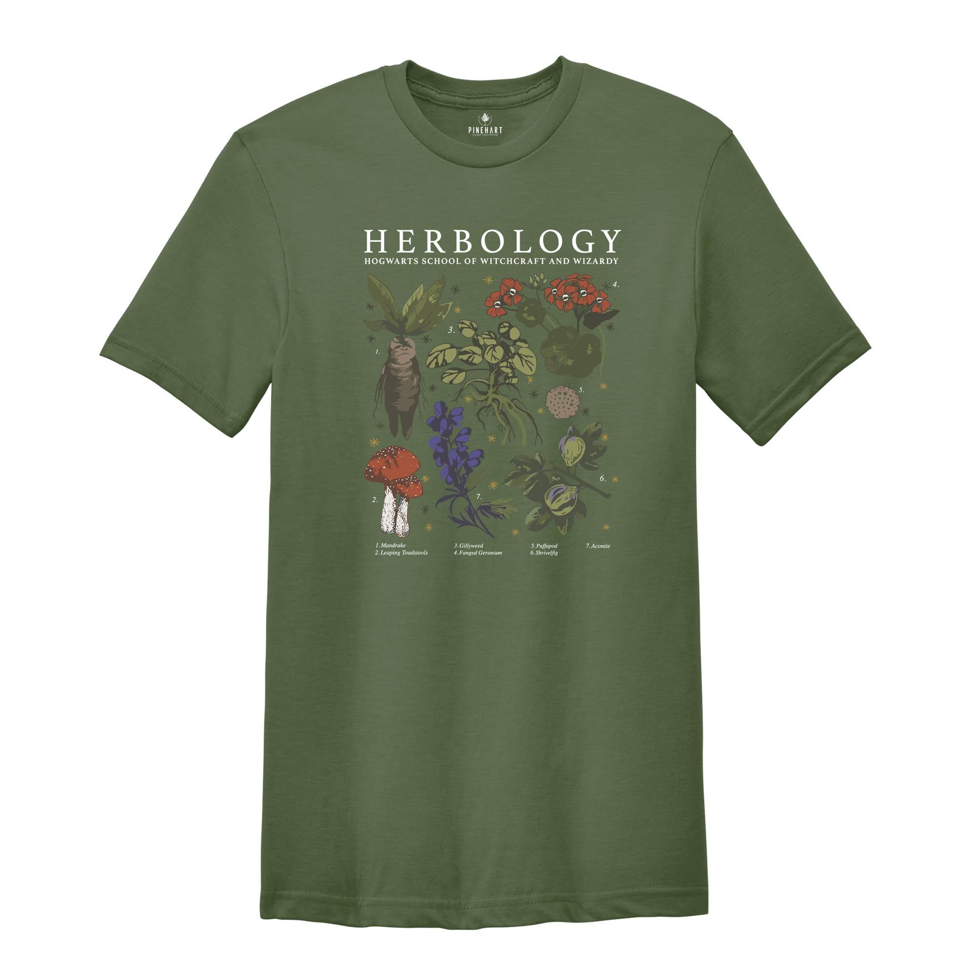 Herbology Plants Shirt, Magical Herbs Shirt, Botanical Shirt, Hogwarts School Shirt, Plant Lover Shirt, Gardening Shirt, Plant Shirt