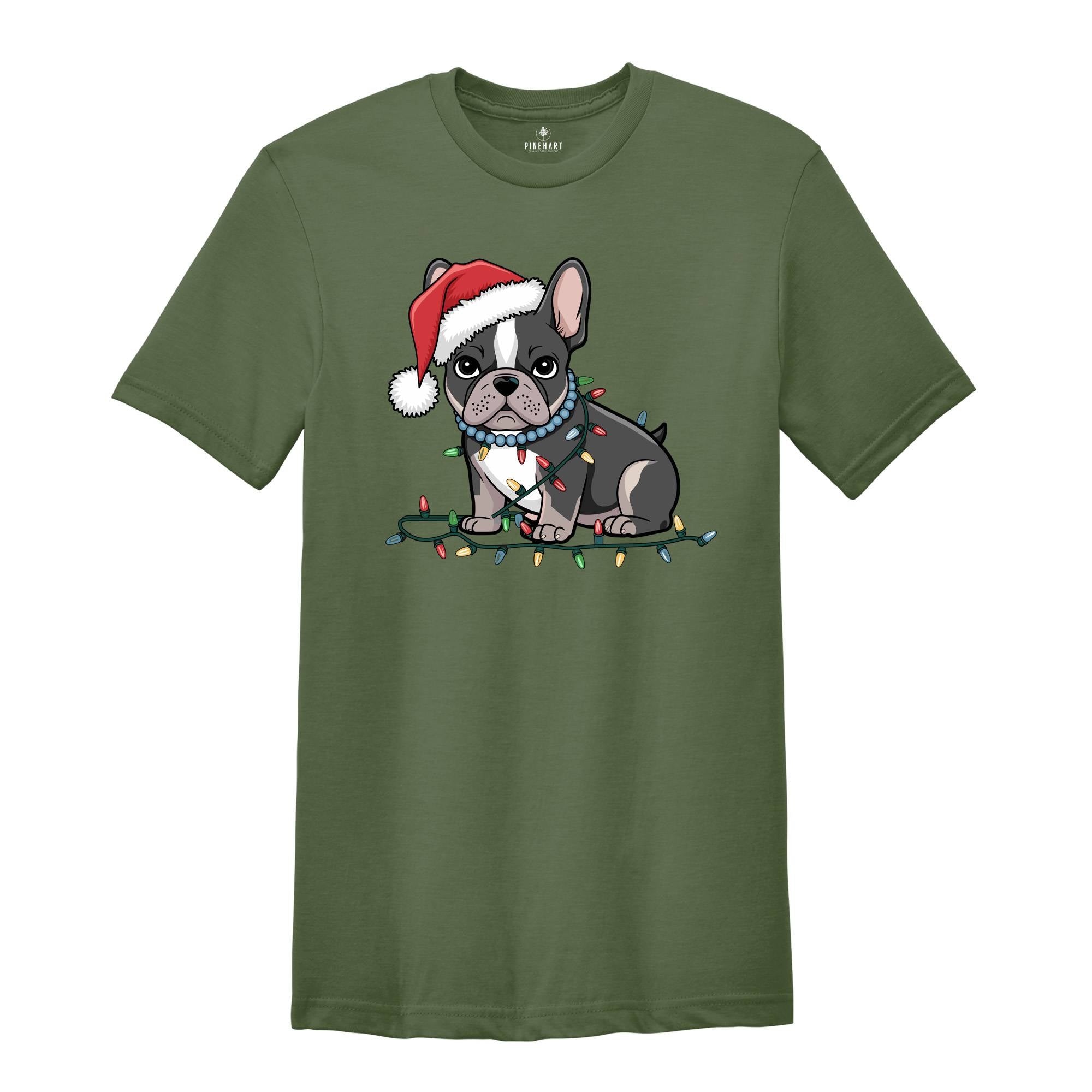 French Bulldog Christmas Shirt, Dog Mom Shirts, Holiday Party Shirt, Dog Owner Shirt, Christmas Dog Gifts, Dog Dad Shirt