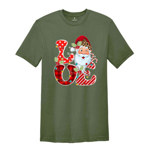 Love Christmas Shirt, Santa Shirt, Cute Santa Shirt, Cute Christmas Shirt, Funny Christmas Shirt, Christmas Party Shirt, Holiday Shirt