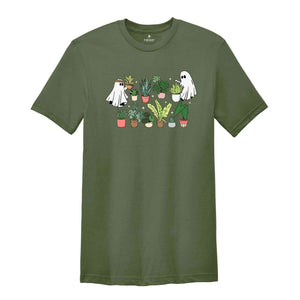 Ghost Plant Tree Shirt, Ghost Plant Lady, Cute Ghost Shirt, Gardening Gift, Halloween Ghost Shirt, Gift for Plant Lovers