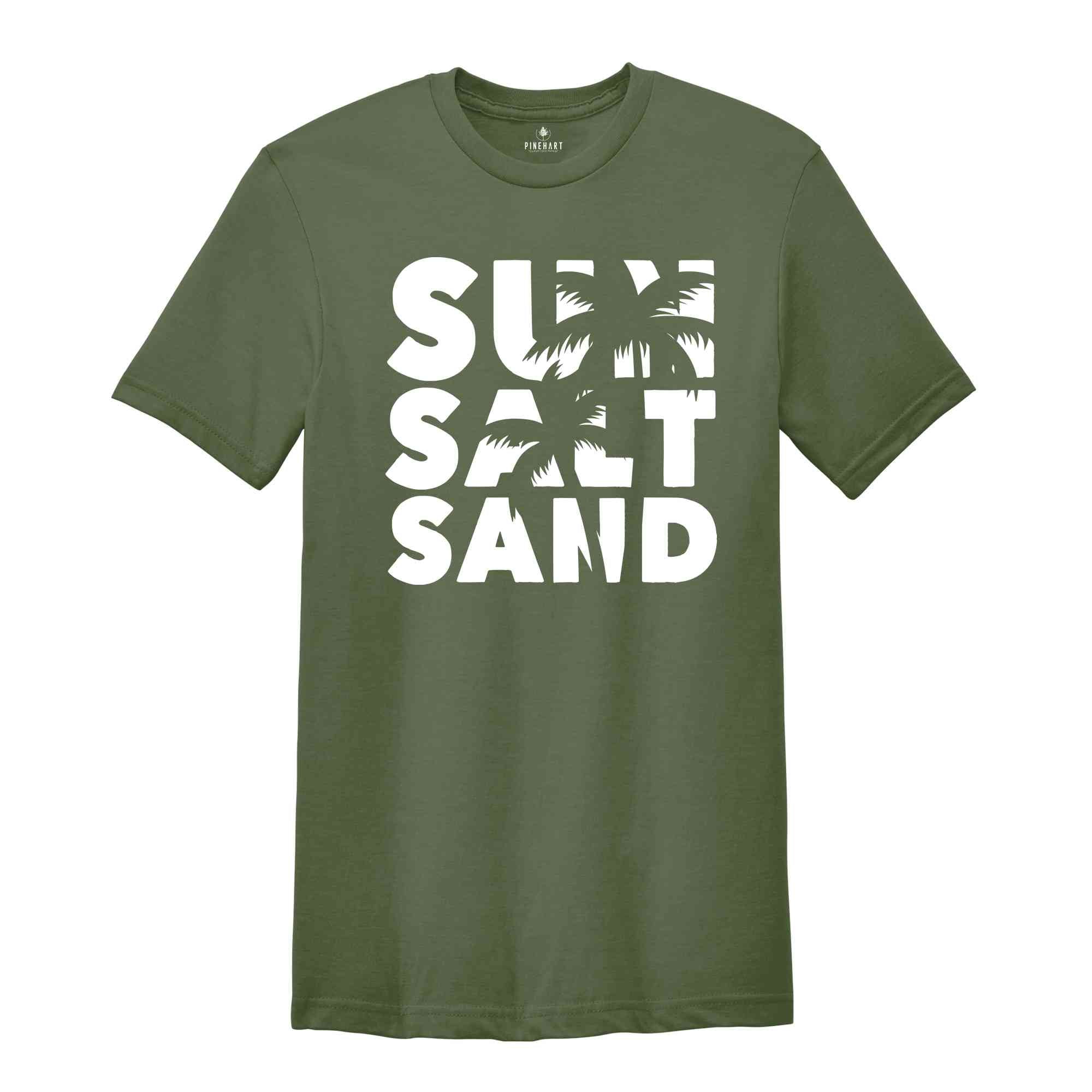 Sun Salt Sand Shirt, Summer Shirt, Vacation Shirt, Beach Life Shirt, Summer Quotes, Family Cruise Shirt, Beach Camping Tee