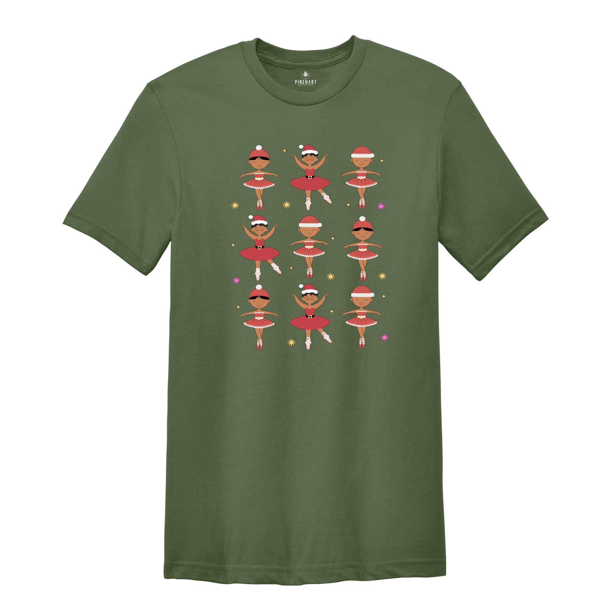 Ballerina Christmas Shirt, Gingerbread Dancing Christmas Shirt, Merry Shirt, Dance Christmas Shirt, Ballet Dance Shirt, Dance Teacher Shirt