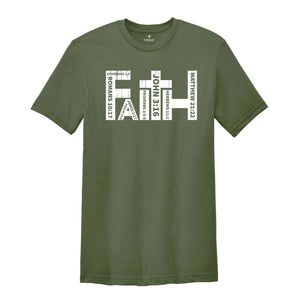 Faith Shirt, Christian Shirt, Bible Verses Shirt, Religious Shirt, Retro Faith Shirt, Christian Cross Shirt, Cross Shirt