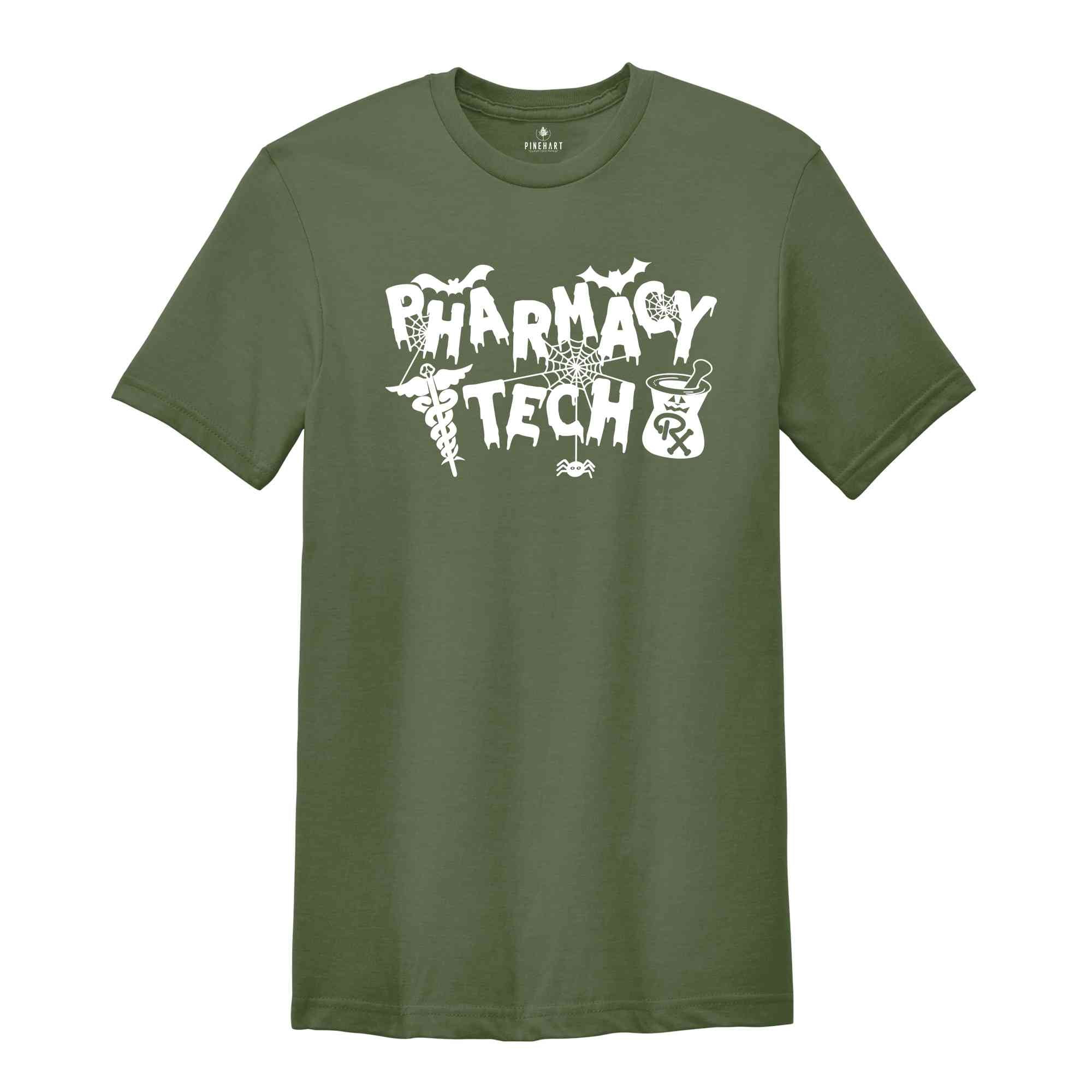 Halloween Pharmacy Tech Shirt, Pharmacy Technician Shirt, Pharmacy Tech Halloween Tee, Medical Worker Shirt