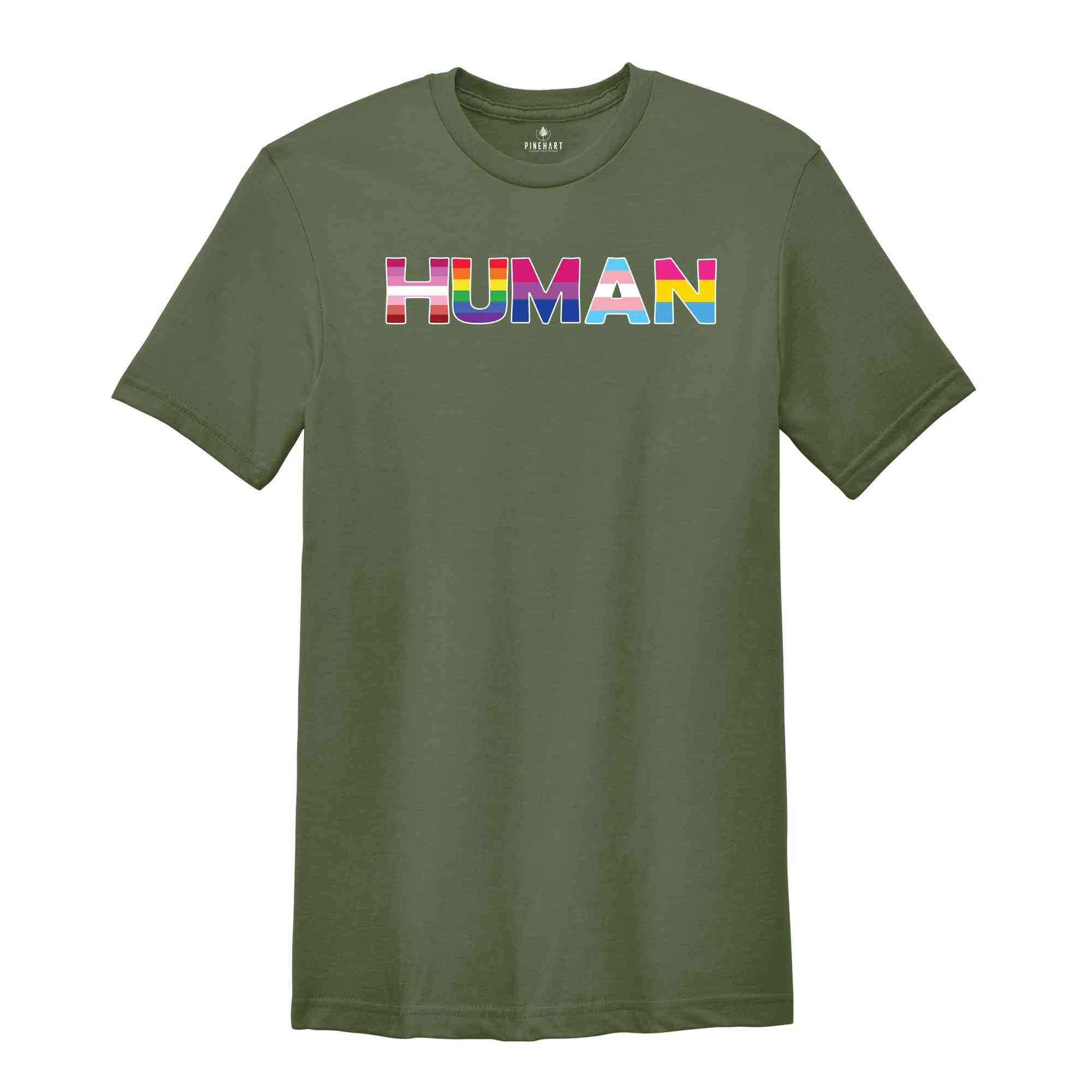 Human Shirt, Human Rights Shirt, Equality Shirt, LGBTQ Shirt, Pride Shirt, LGBTQ Pride Shirt, Human Rights Awareness Shirt, Civil Rights Tee