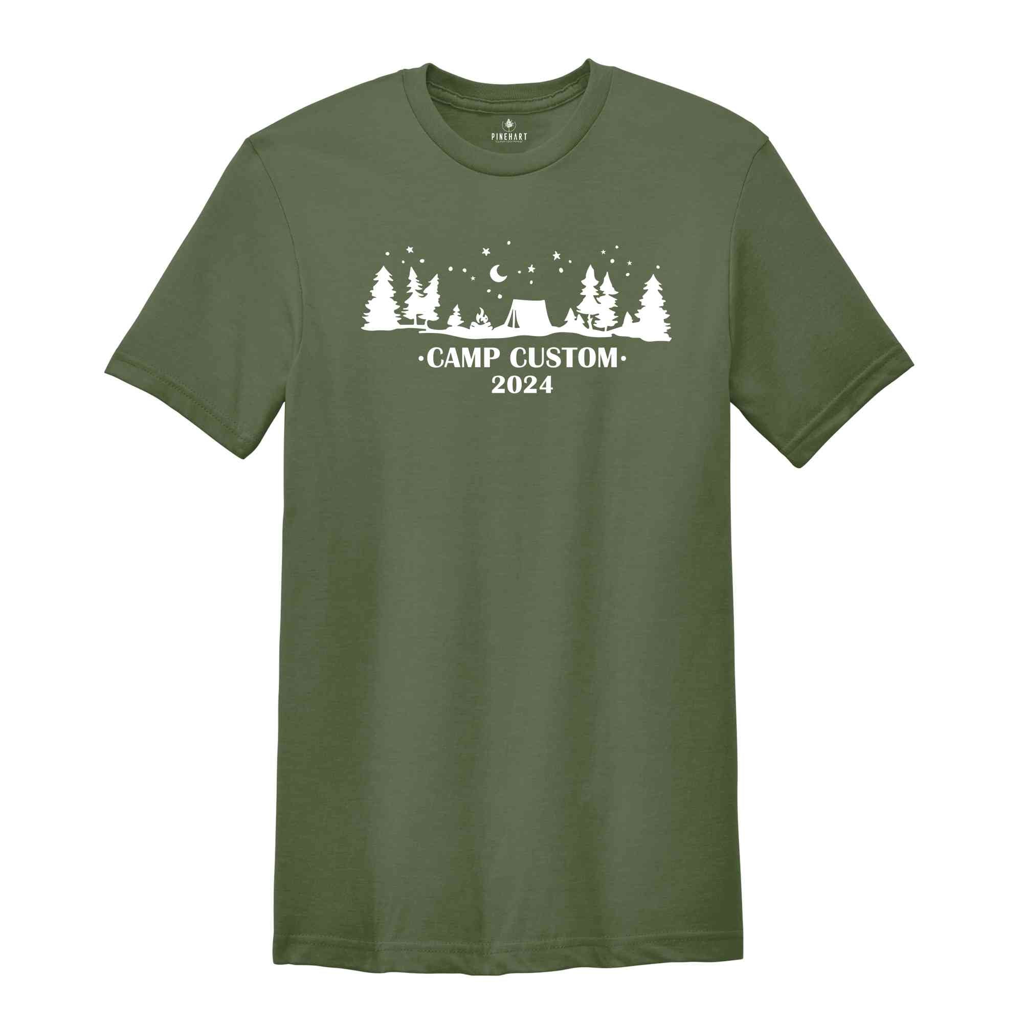 Custom Camp Shirt, Personalized Gifts, Matching Camping Shirts, Family Vacation Shirts, Custom Camper Shirt, Adventure Shirt