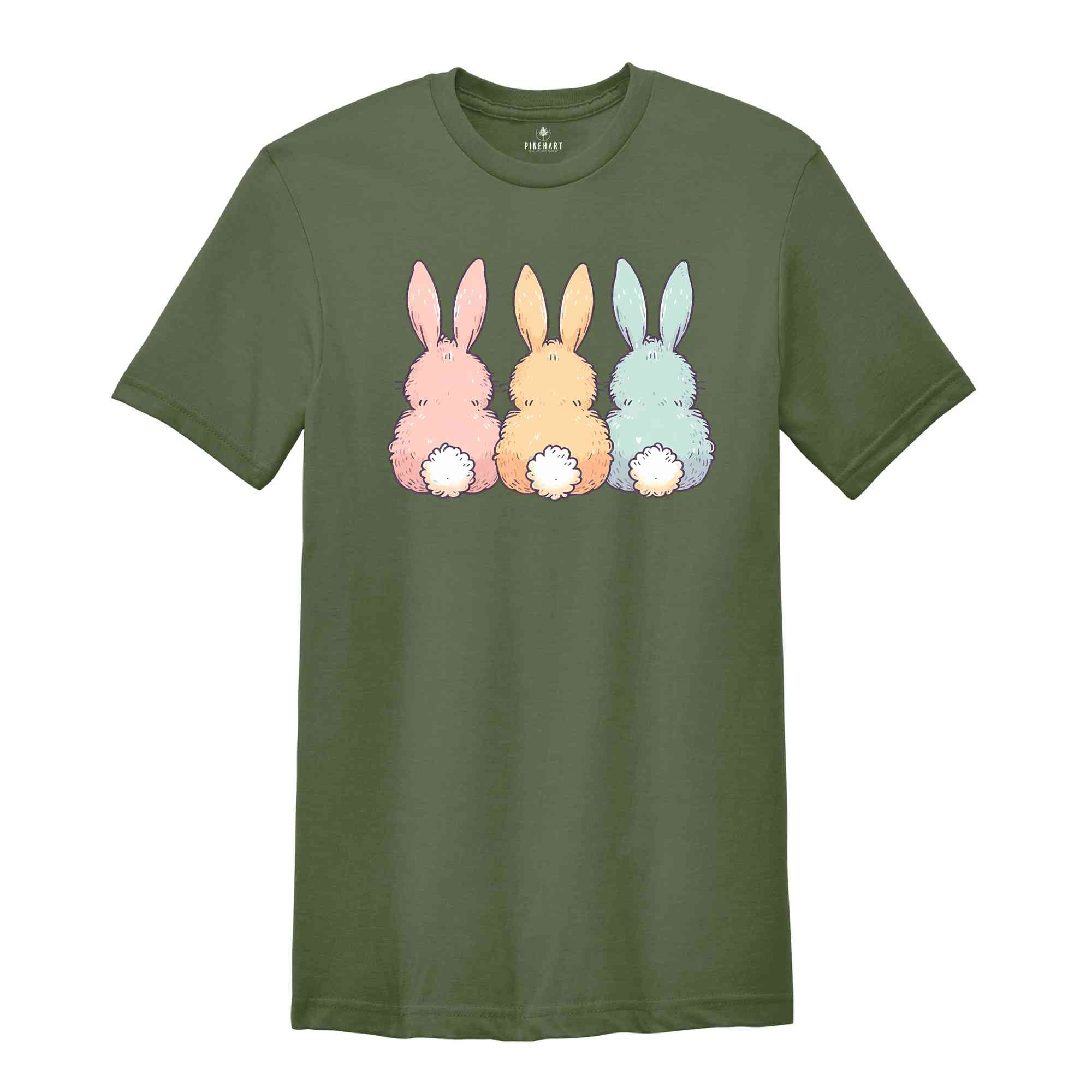 Cute Bunny Tails Shirt, Happy Easter Shirt, Easter Bunny Shirt, Rabbit Tail Shirt, Cute Easter Shirt, Bunny Lover Shirt, Easter Day Shirt