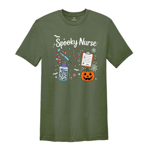 Spooky Nurse Shirt, Halloween Nurse Shirt, Funny Nurse Shirt, Halloween Shirt, Nurse Gift, Nursing Halloween Tee