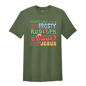 Love Like Jesus Christmas Shirt, Faith Christmas, Cute Christmas Tee, Bible Verse Christmas Shirt, Jesus Lover Shirt, Xmas Gift