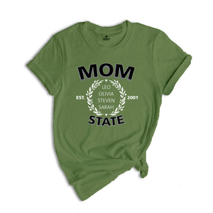 Custom Mom Shirt, Personalized Mothers day gift, Best Mom Shirt, Custom Name Shirt, New Mom Shirt, Kids Names Shirt, Cute Mom Shirt