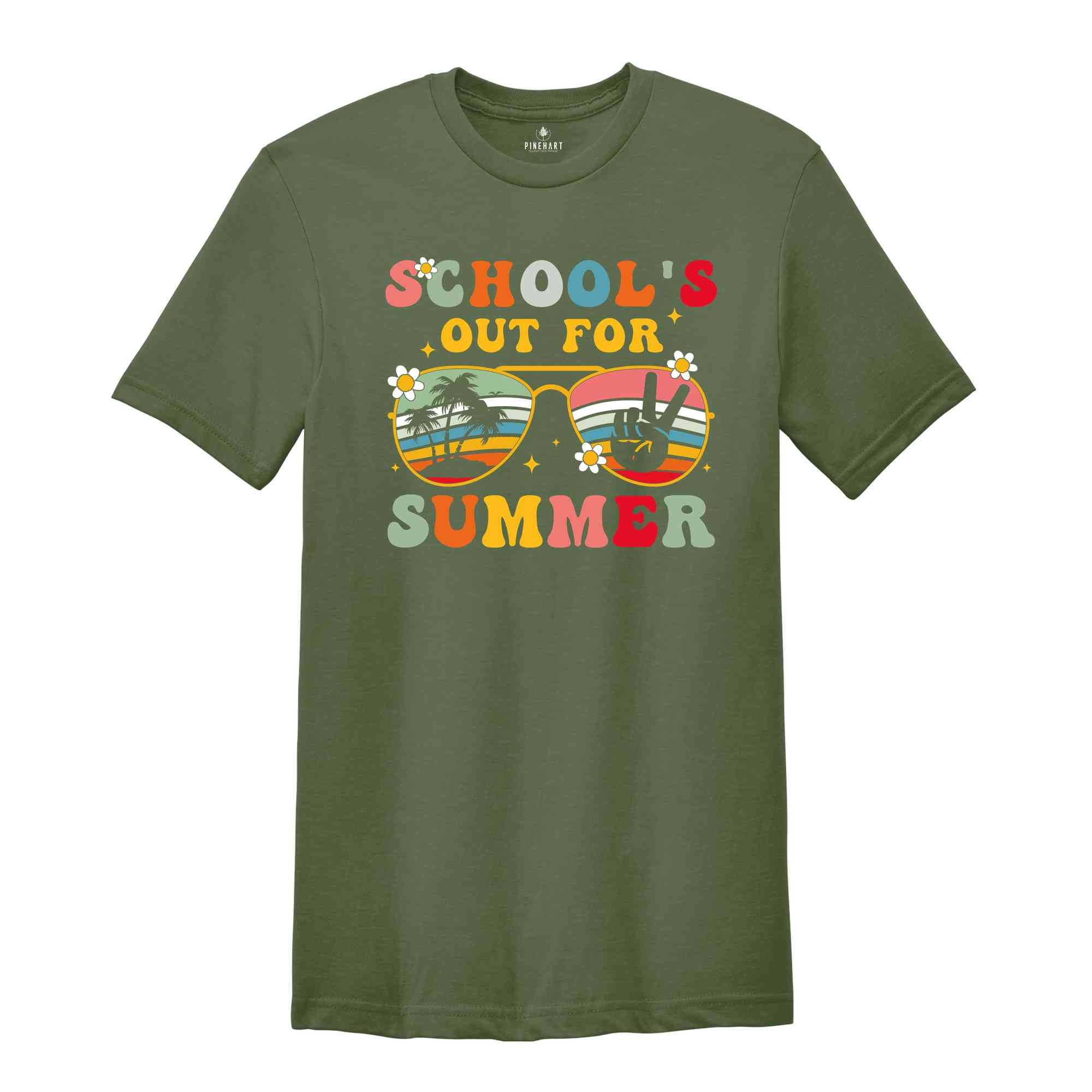 Schools Out For Summer Shirt, Beach Vibes Shirt, Summer Beach Shirt, Summer Camp Shirt, Retro Summer Shirt, Summer Vibes Shirt,