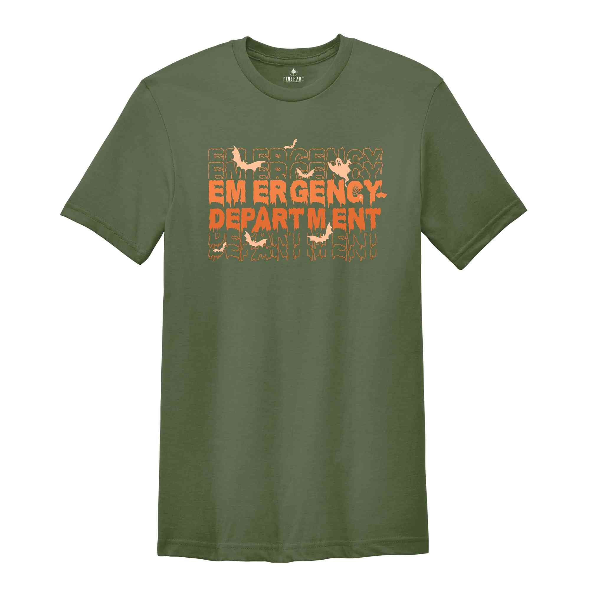 Emergency Department Halloween Shirt, ER Nurse Shirt, Emergency Medicine Shirt, Halloween Nurse Shirt, Medical Halloween Shirt