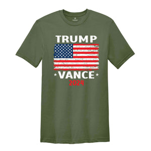 Trump Vance 2024 T-Shirt, Trump Vance Shirt, Donald Trump Shirt, Republican Tee, Trump Vance American Flag shirt