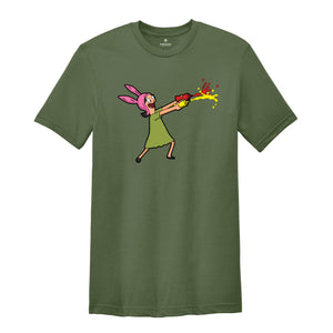 Louise Belcher Shirt, Bob's Burgers Shirt, Bob's Burgers Fan Gift, Funny Cartoon Shirt, Cartoon Lover Gift, Comedy Cartoon Shirt