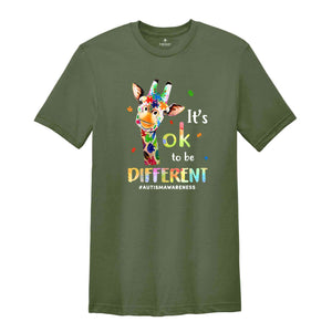 It's Ok To Be Different Shirt, Autism Kids Tee, Autism Toddler Tshirt, Be Unique Shirt, Autism Awareness, Autism Support Tee