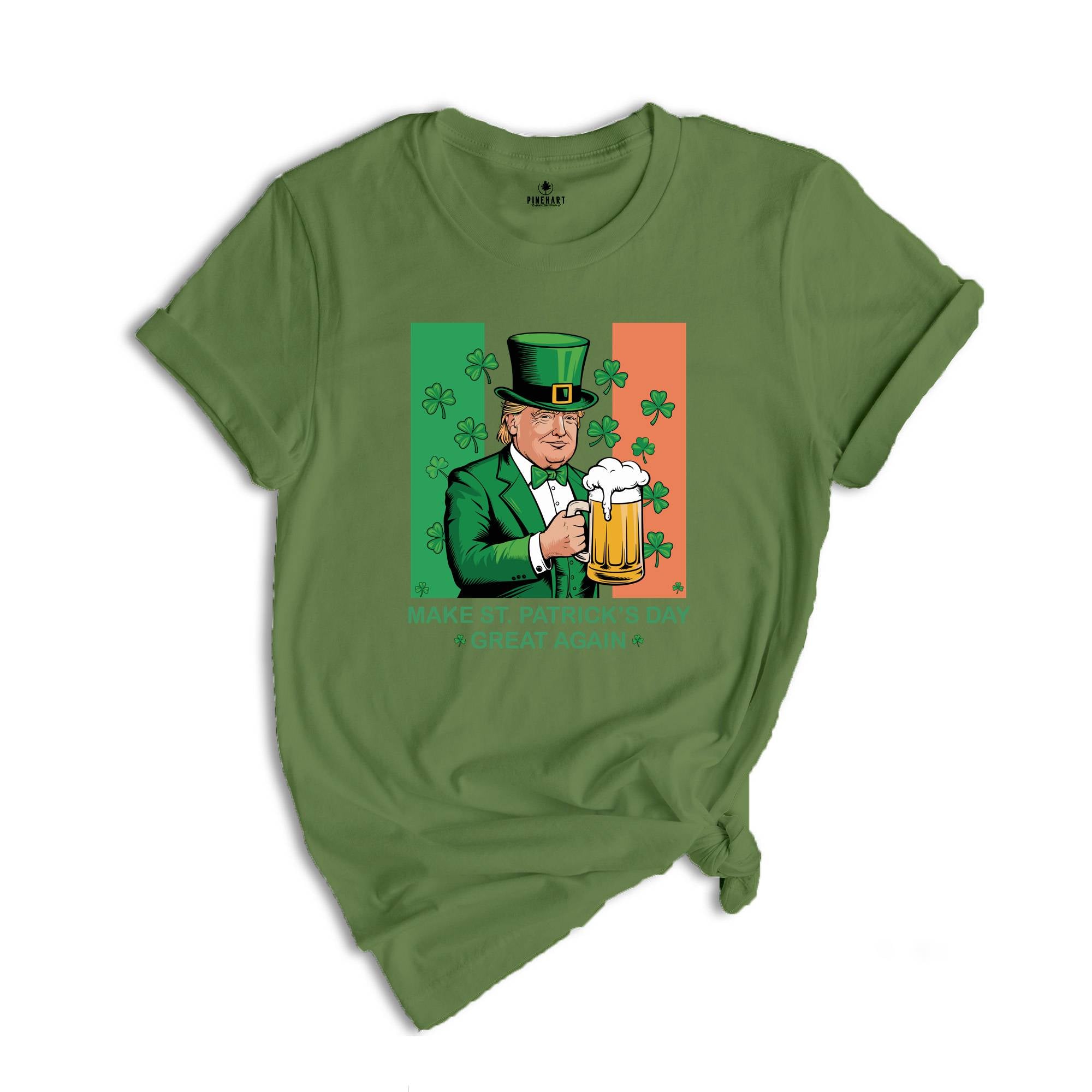 Make St. Patrick's Day Great Again Shirt, Donald Trump Shirt, Beer Shirt, Irish Day Shirt, Irish Trump Shirt, Funny St. Patty's Day Tee