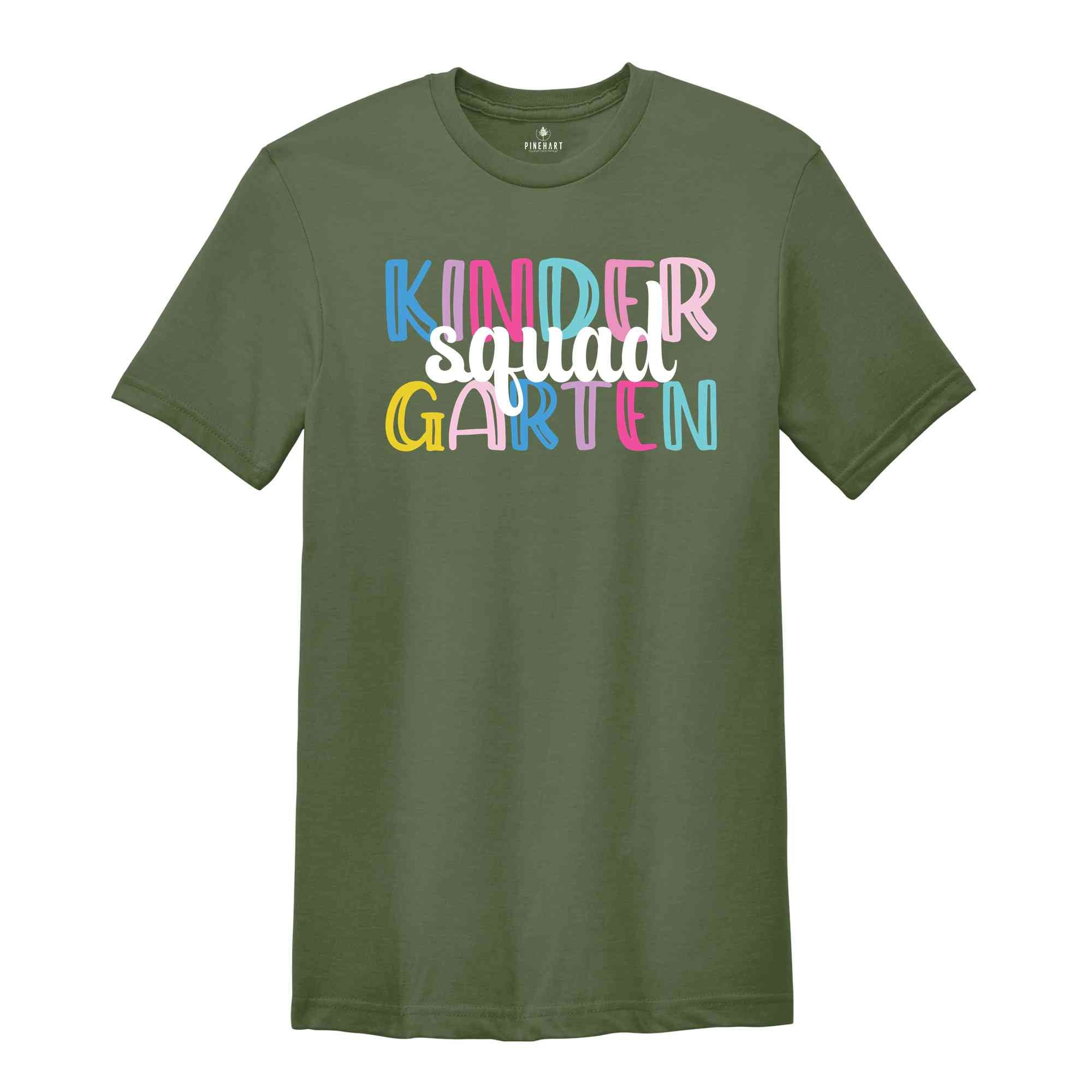 Kinder Garten Squad Shirt, Teacher Shirt, Grade Squad Teacher Shirt, Squad Shirt, New Teacher Shirt, Grade Shirt, Back To School Shirt